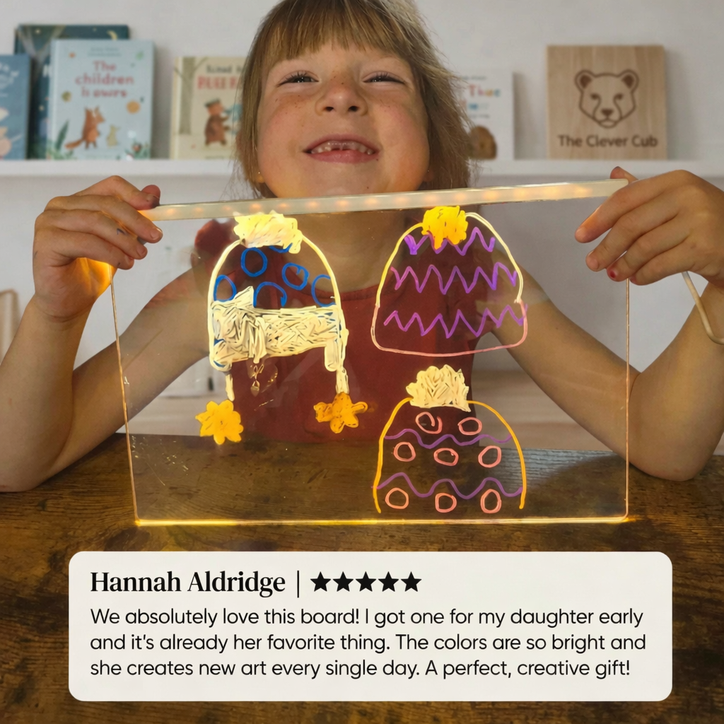 The Clever Cub - LED Note Board