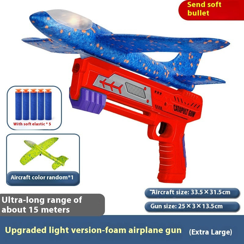 Catapult Bubble Plane Launch Gun Toy