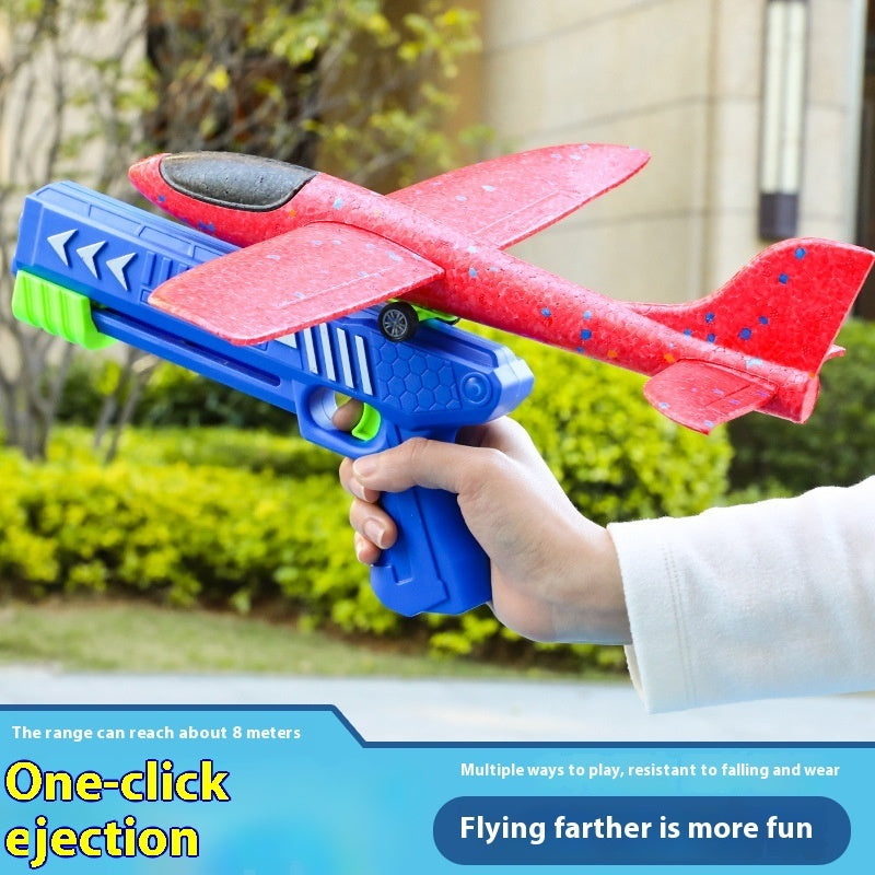 Catapult Bubble Plane Launch Gun Toy
