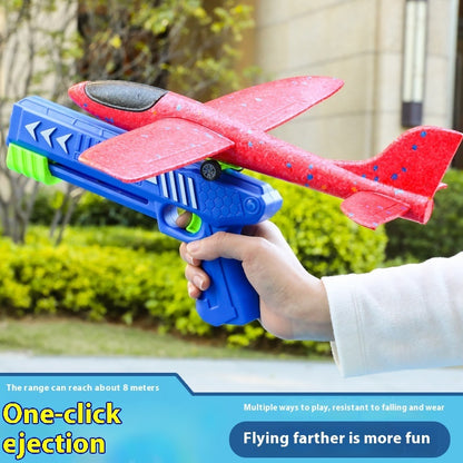 Catapult Bubble Plane Launch Gun Toy