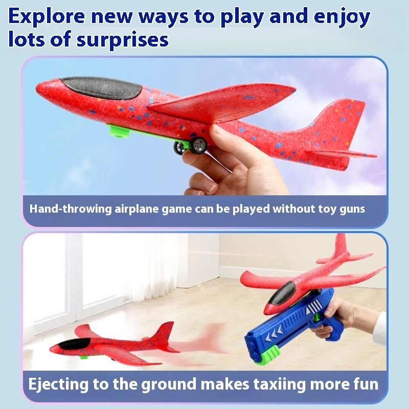 Catapult Bubble Plane Launch Gun Toy