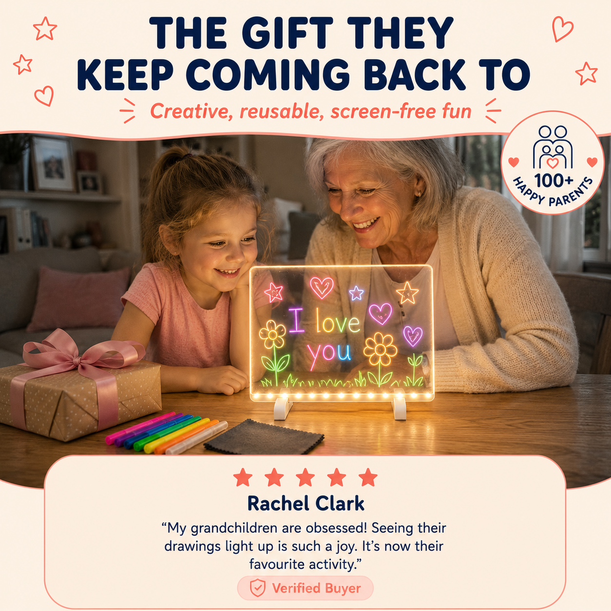 The Clever Cub - LED Note Board