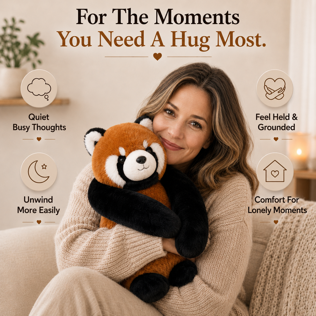 Ruby The Red Panda Weighted HugBud™