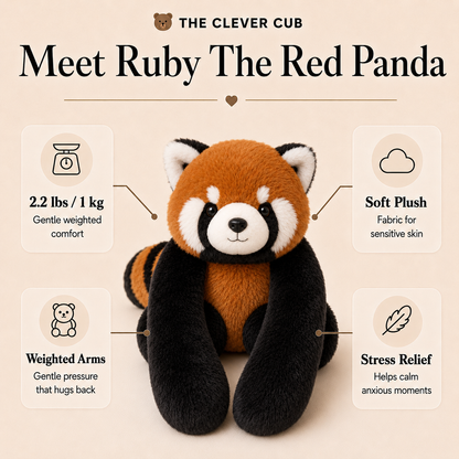 Ruby The Red Panda Weighted HugBud™