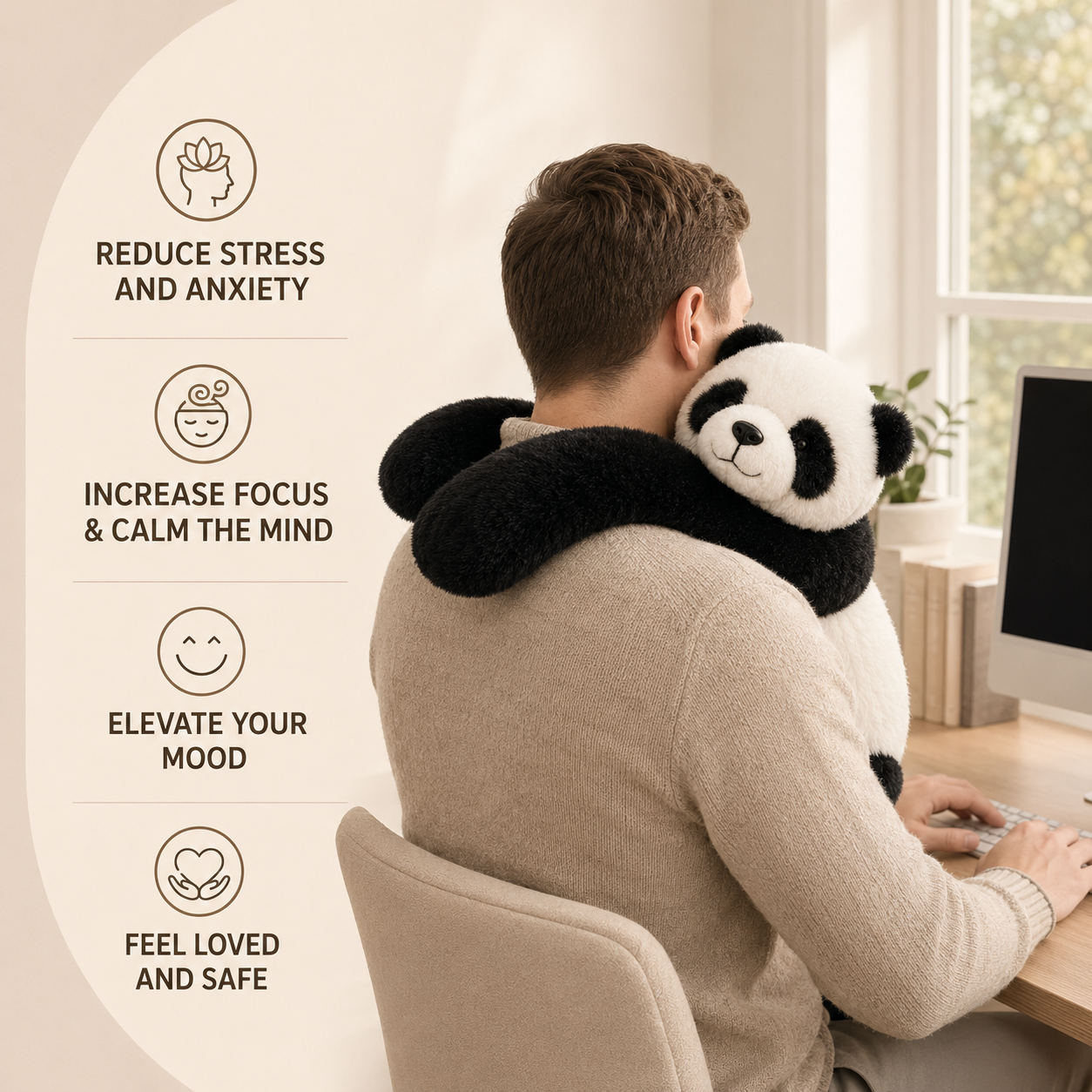 Percy The Panda Weighted HugBud™