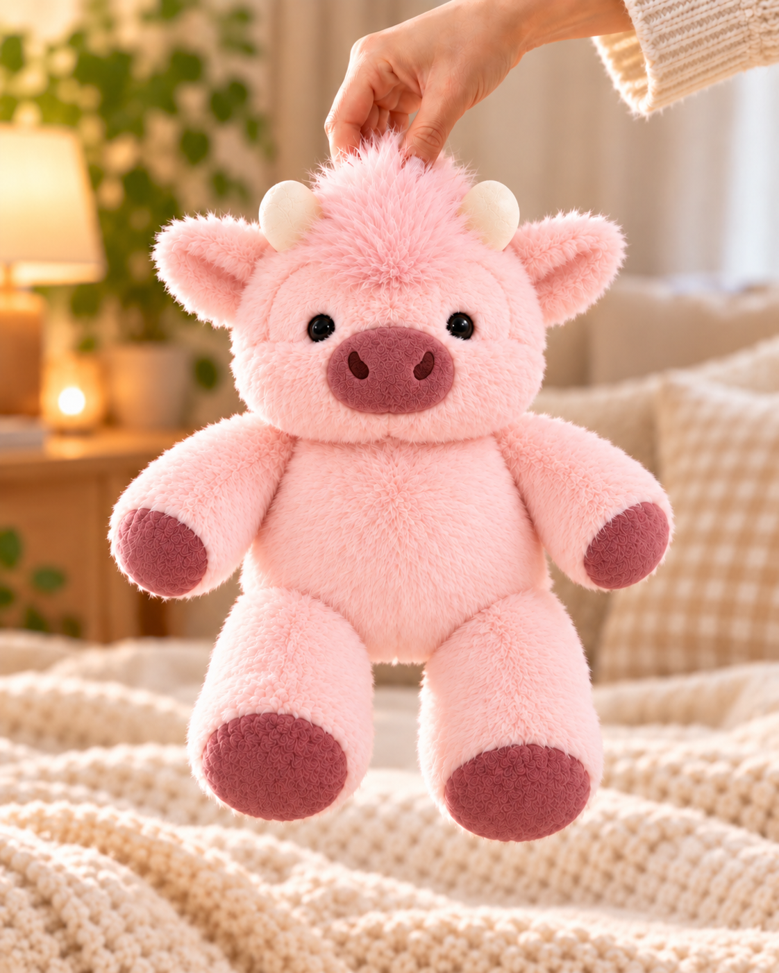 Running Highland Cow Plushie