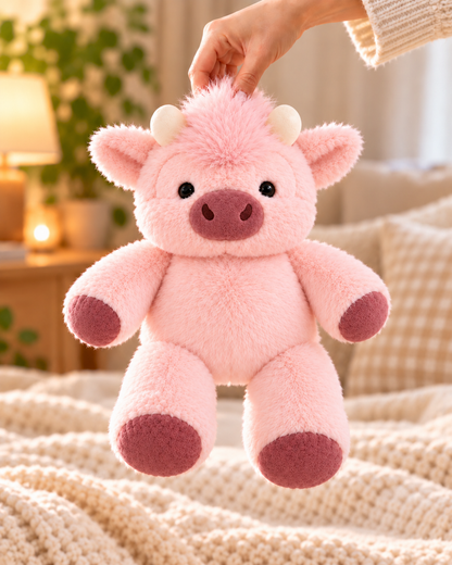 Running Highland Cow Plushie