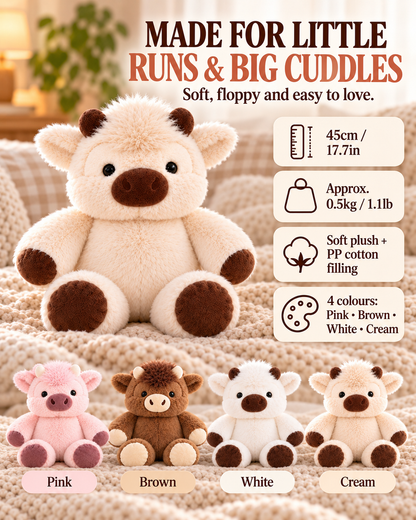 Running Highland Cow Plushie