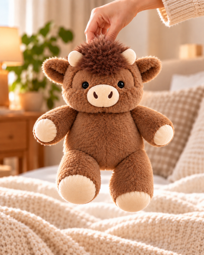 Running Highland Cow Plushie