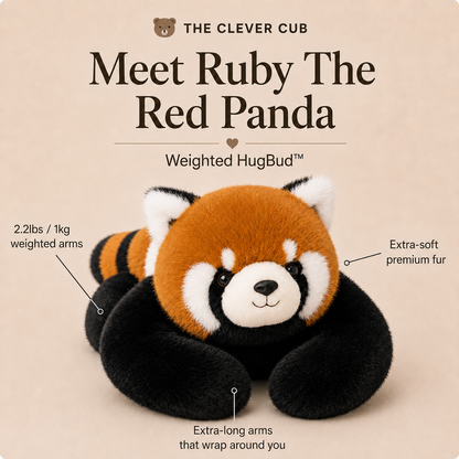 Ruby The Red Panda Weighted HugBud™