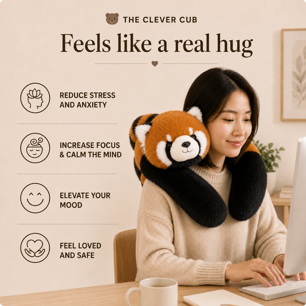 Ruby The Red Panda Weighted HugBud™