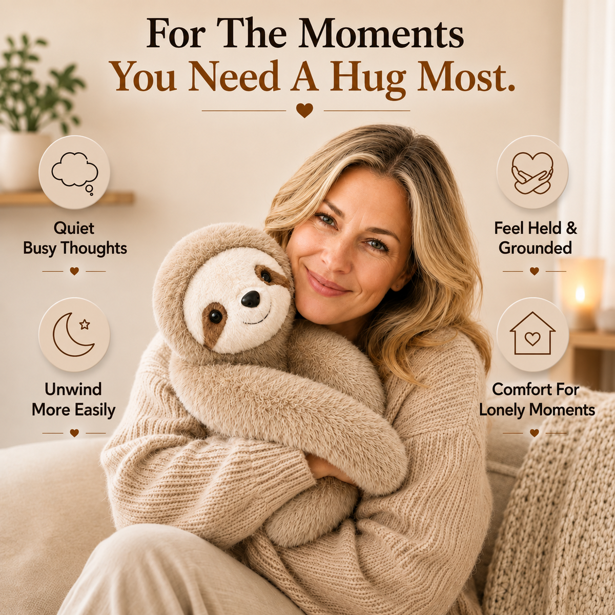 Sunny The Sloth Weighted HugBud™