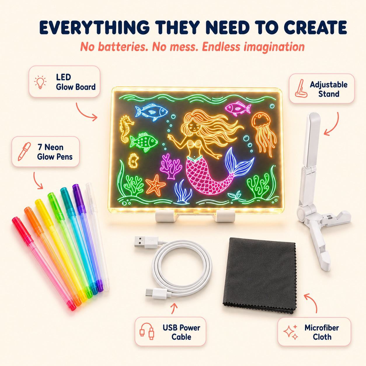 The Clever Cub - LED Note Board